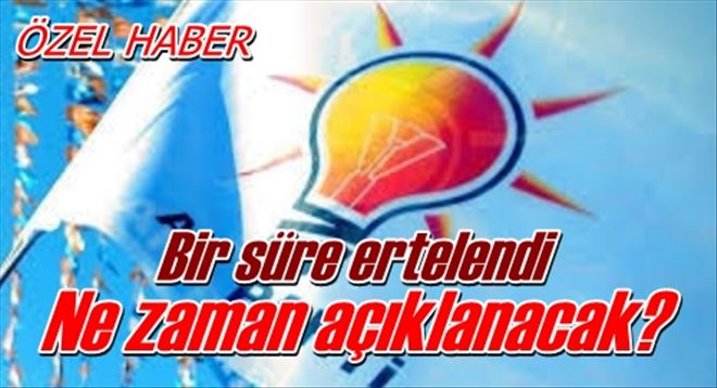 Bir süre ertelendi