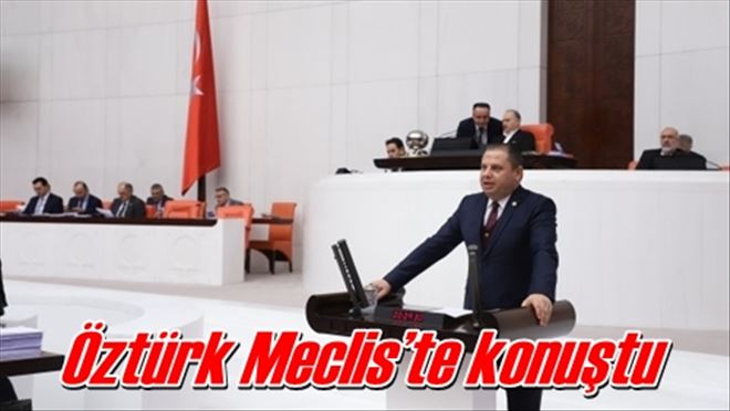 Öztürk Meclis´te konuştu