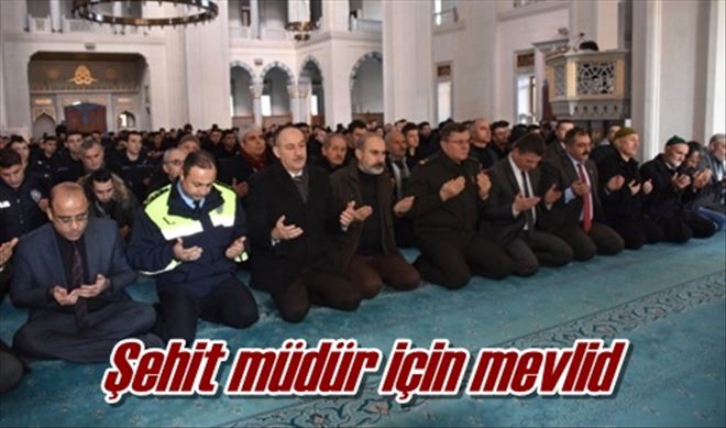 Şehit müdür için mevlid
