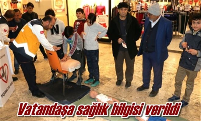 Vatandaşa sağlık bilgisi verildi