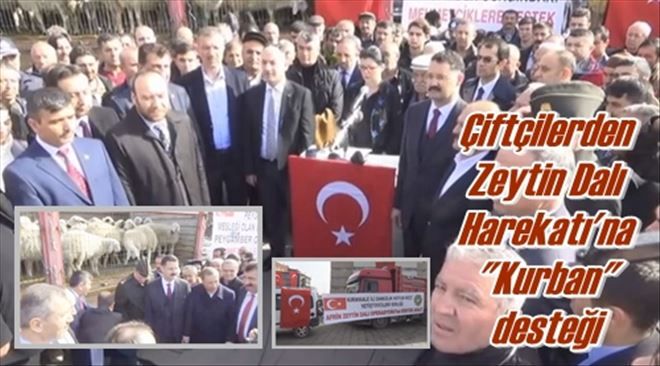 Çiftçilerden Zeytin Dalı  Harekatı´na 