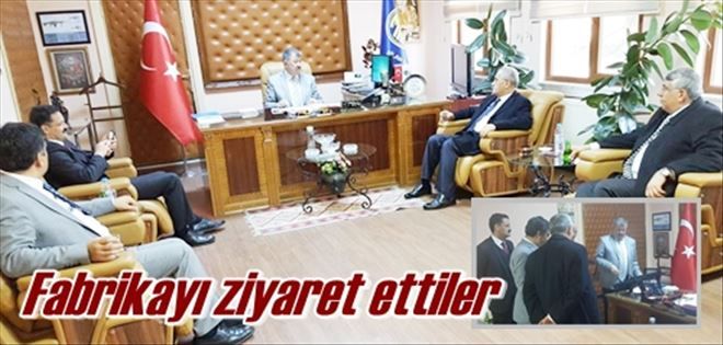 Fabrikayı ziyaret ettiler