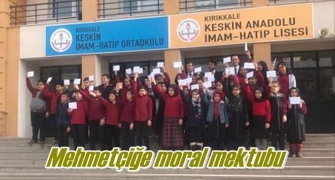 Mehmetçiğe moral mektubu