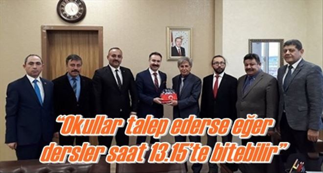 ?Okullar talep ederse eğer dersler saat 13.15´te bitebilir?