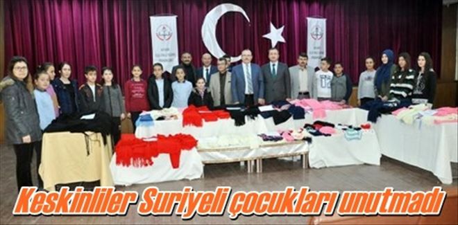 Keskinliler Suriyeli çocukları unutmadı