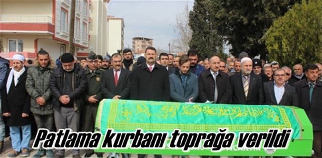 Patlama kurbanı toprağa verildi