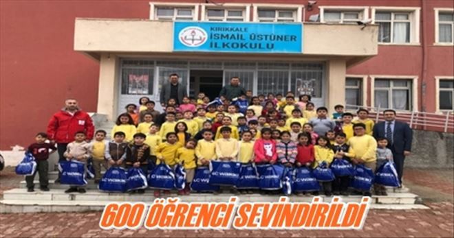 600 ÖĞRENCİ SEVİNDİRİLDİ