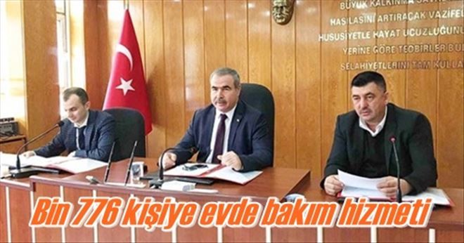 Bin 776 kişiye evde bakım hizmeti