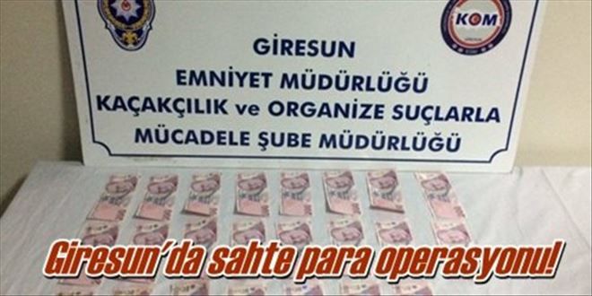 Giresun´da sahte para operasyonu!