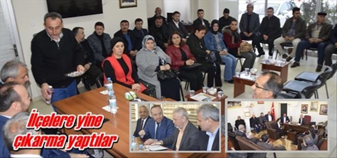 İlçelere yine çıkarma yaptılar