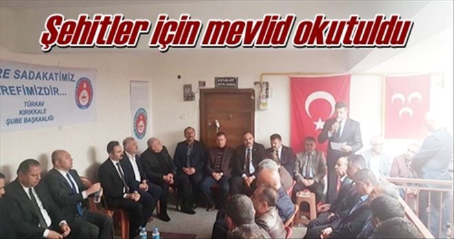 Şehitler için mevlid okutuldu