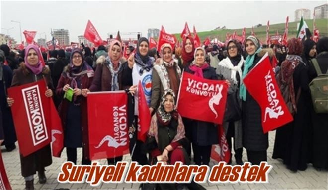Suriyeli kadınlara destek