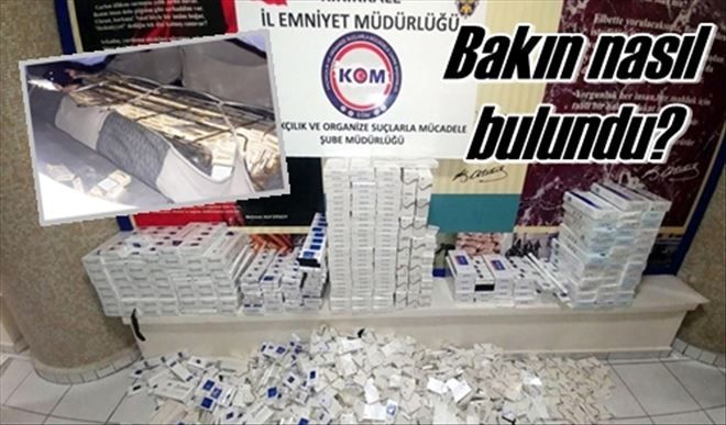 Zuladan 6 bin 645 paket sigara çıktı