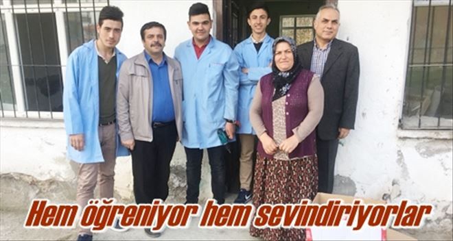 Hem öğreniyor hem sevindiriyorlar