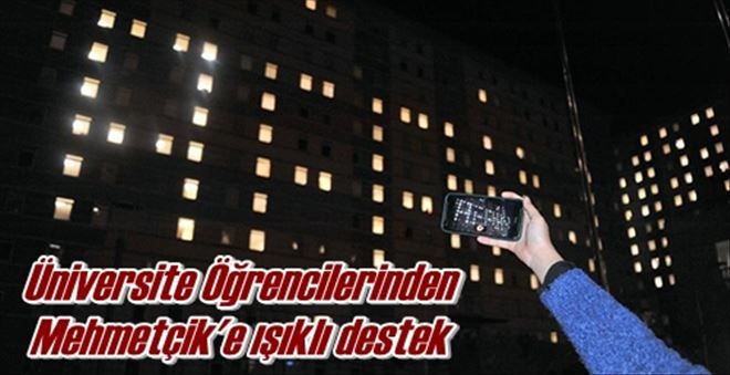 Üniversite Öğrencilerinden  Mehmetçik´e ışıklı destek