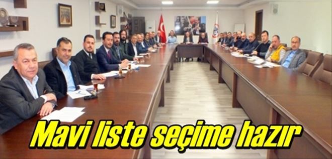 Mavi liste seçime hazır