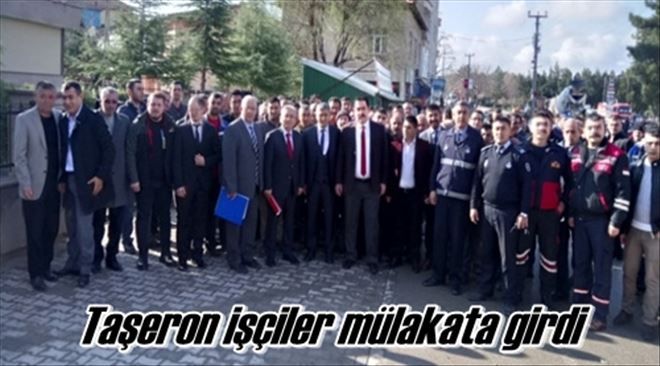 Taşeron işçiler mülakata girdi