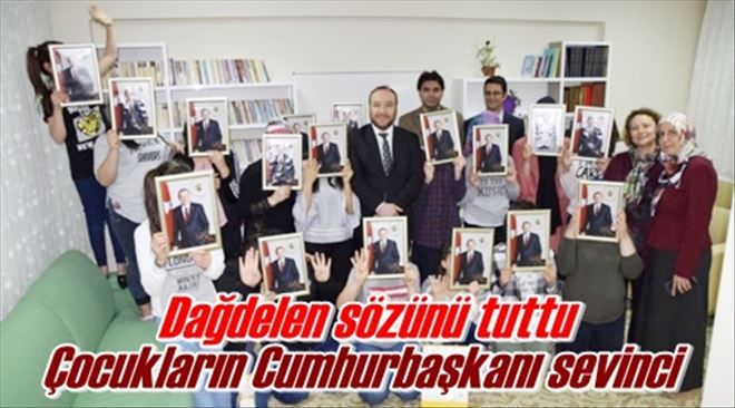 Çocukların Cumhurbaşkanı sevinci