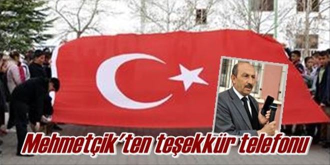 Mehmetçik´ten teşekkür telefonu