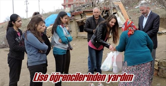 Lise öğrencilerinden yardım