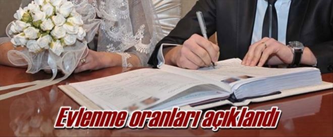Evlenme oranları açıklandı
