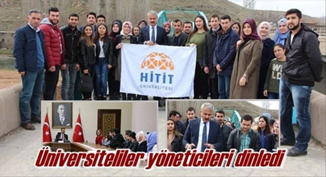 Üniversiteliler yöneticileri dinledi