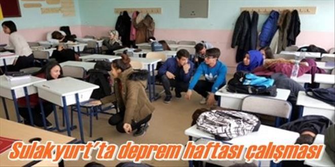 Sulakyurt´ta deprem haftası çalışması
