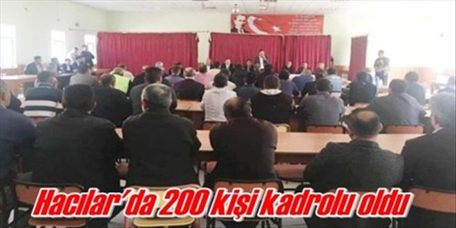 Hacılar´da 200 kişi kadrolu oldu