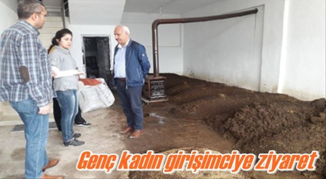 Genç kadın girişimciye ziyaret