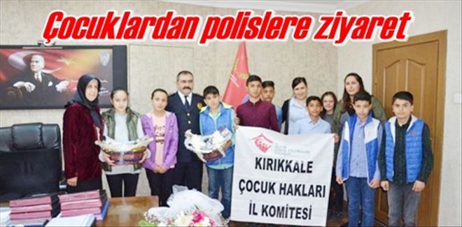 Çocuklardan polislere ziyaret