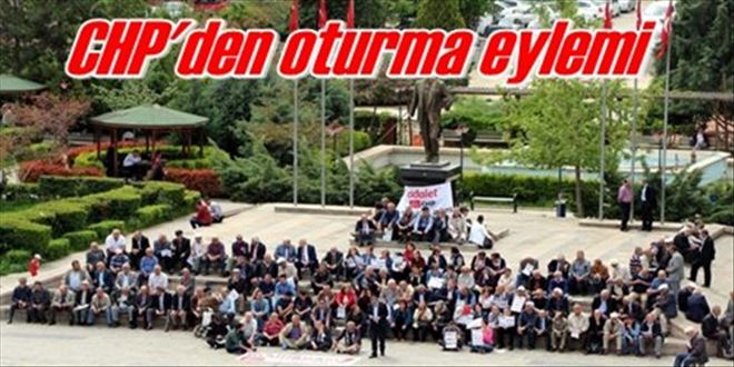 CHP´den oturma eylemi