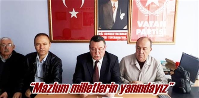 ?Mazlum milletlerin yanındayız?