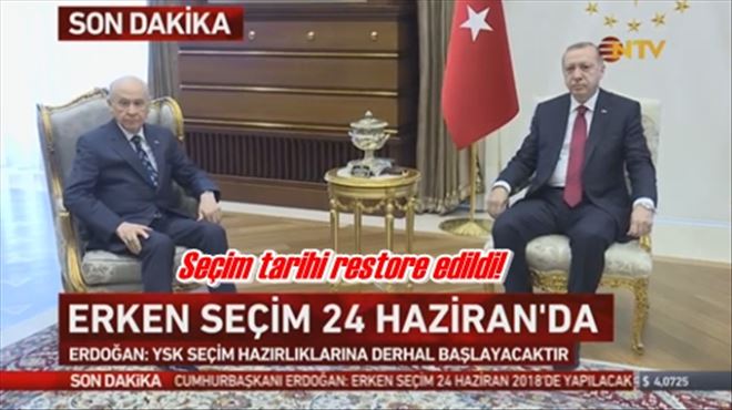 Türkiye erken seçime gidiyor!