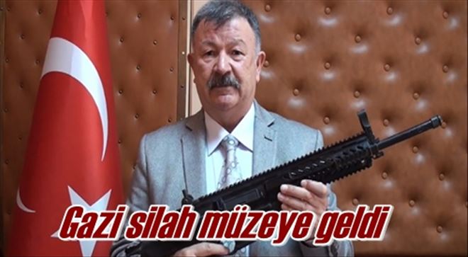 Gazi silah müzeye geldi