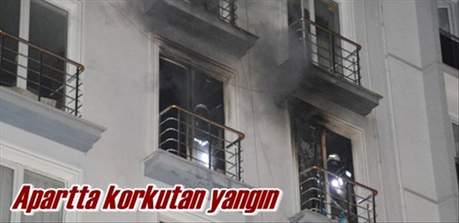 Apartta korkutan yangın