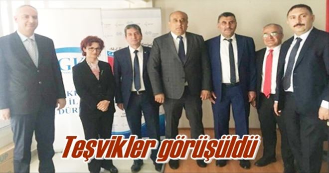 Teşvikler görüşüldü