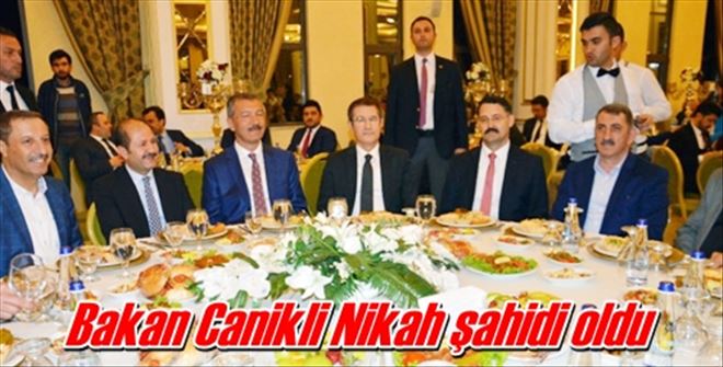 Bakan Canikli Nikah şahidi oldu 