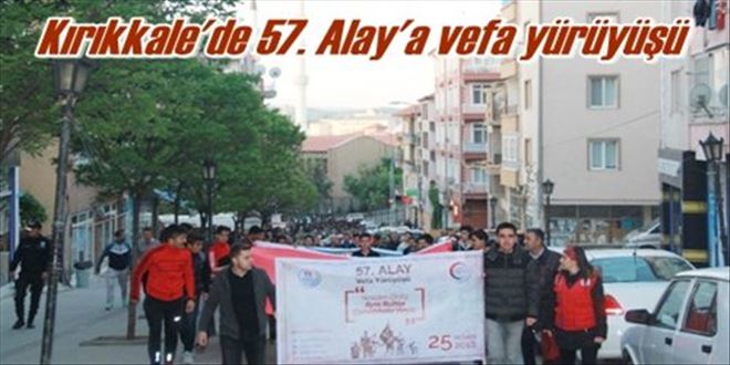 Kırıkkale´de 57. Alay´a vefa yürüyüşü