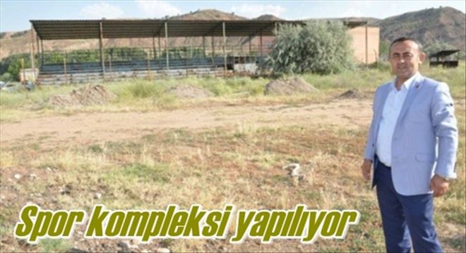 Spor kompleksi yapılıyor 