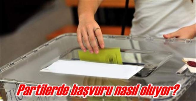 Partilerde başvuru nasıl oluyor?