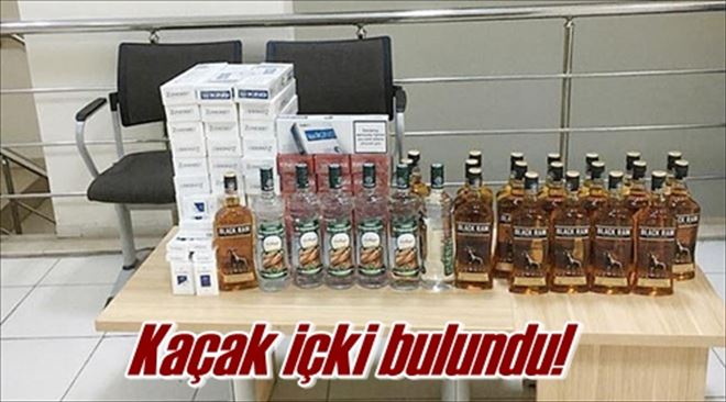 Kaçak içki bulundu!