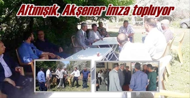 Akşener imza topluyor