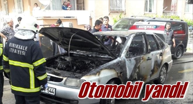 Otomobil yandı!