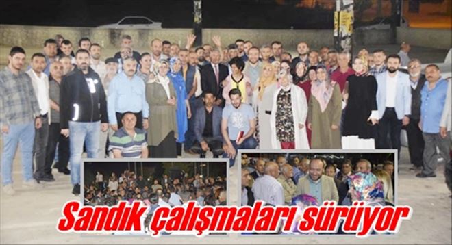 Sandık çalışmaları sürüyor