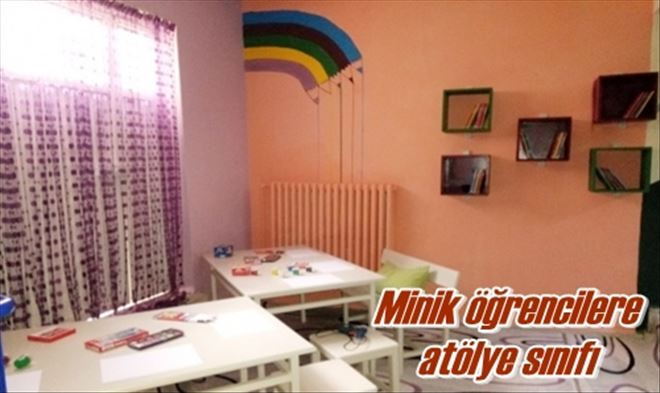 Minik öğrencilere atölye sınıfı