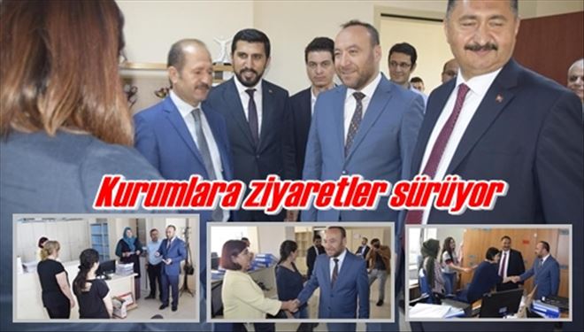 Kurumlara ziyaretler sürüyor
