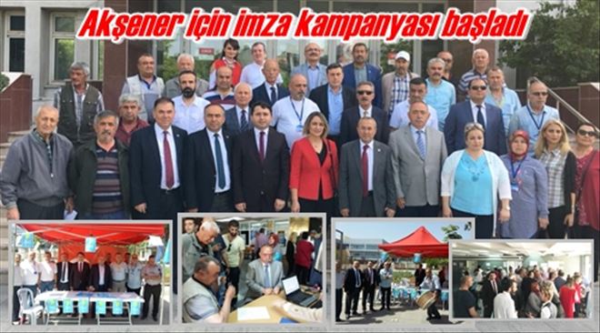 Akşener için imza çadırı açıldı