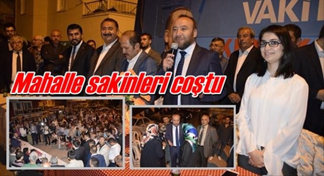 Yine coşkulu bir miting