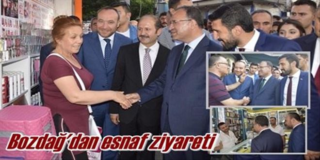 Esnafları ziyaret ettiler
