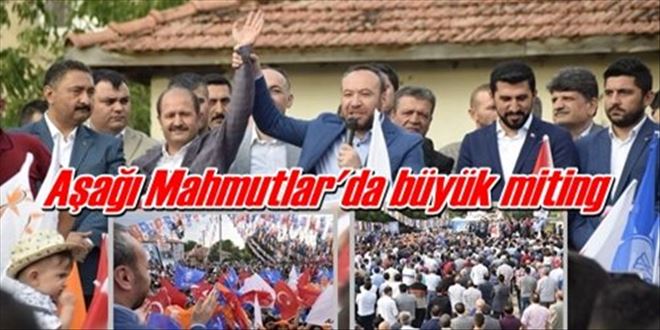 Aşağı Mahmutlar´da büyük miting